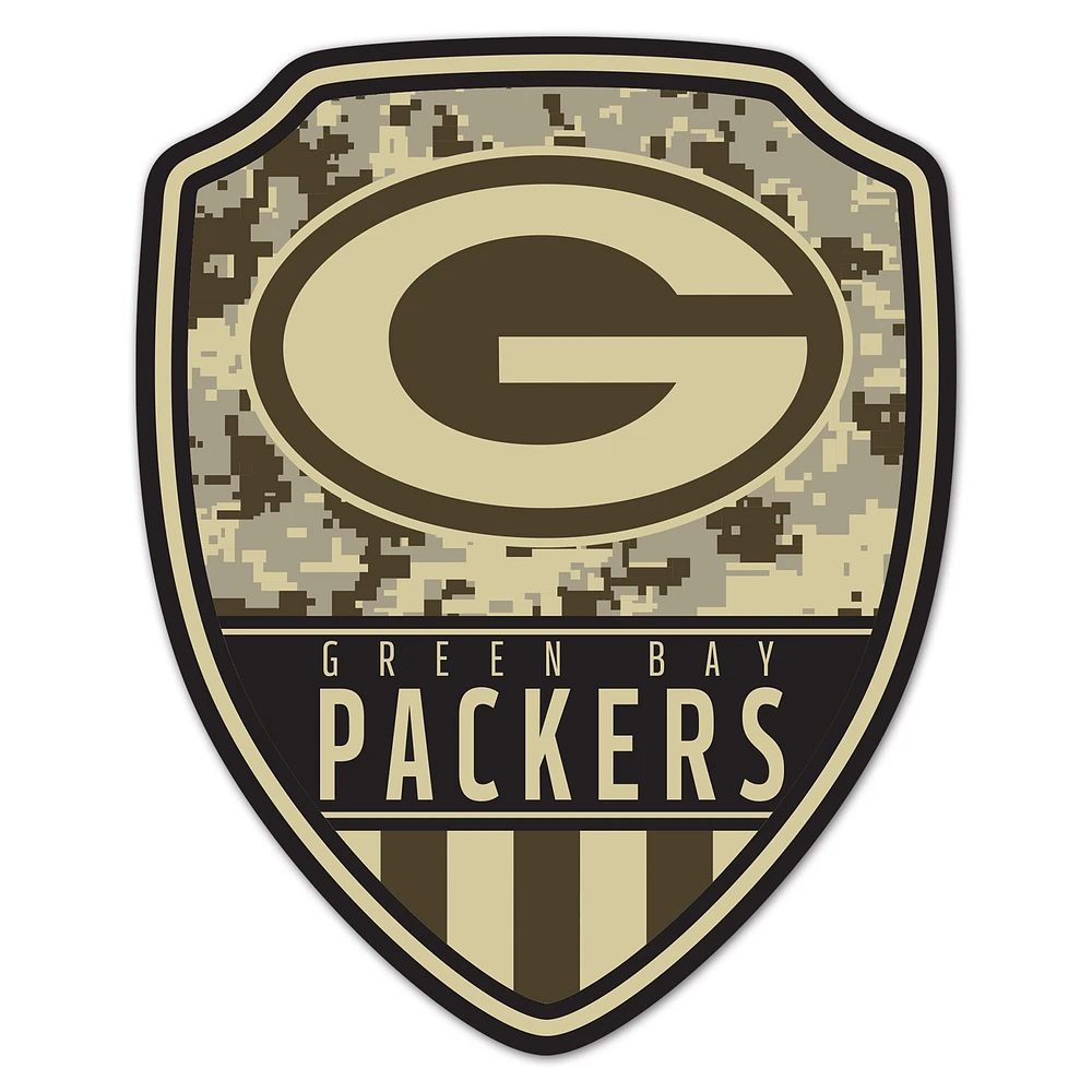 WinCraft Green Bay Packers 11" x 14" Standard Issue Digital Camouflage Pattern Wood Sign