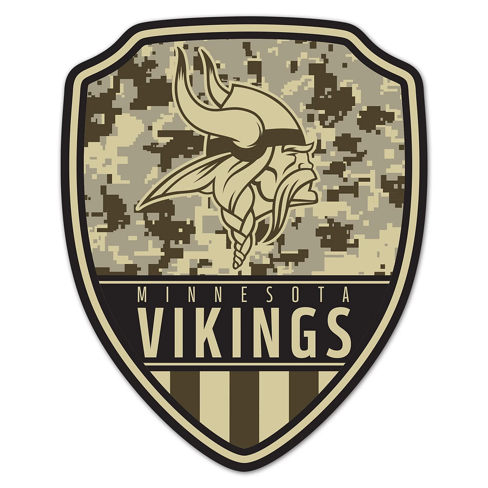 WinCraft Minnesota Vikings 11" x 14" Standard Issue Digital Camouflage Pattern Wood Sign