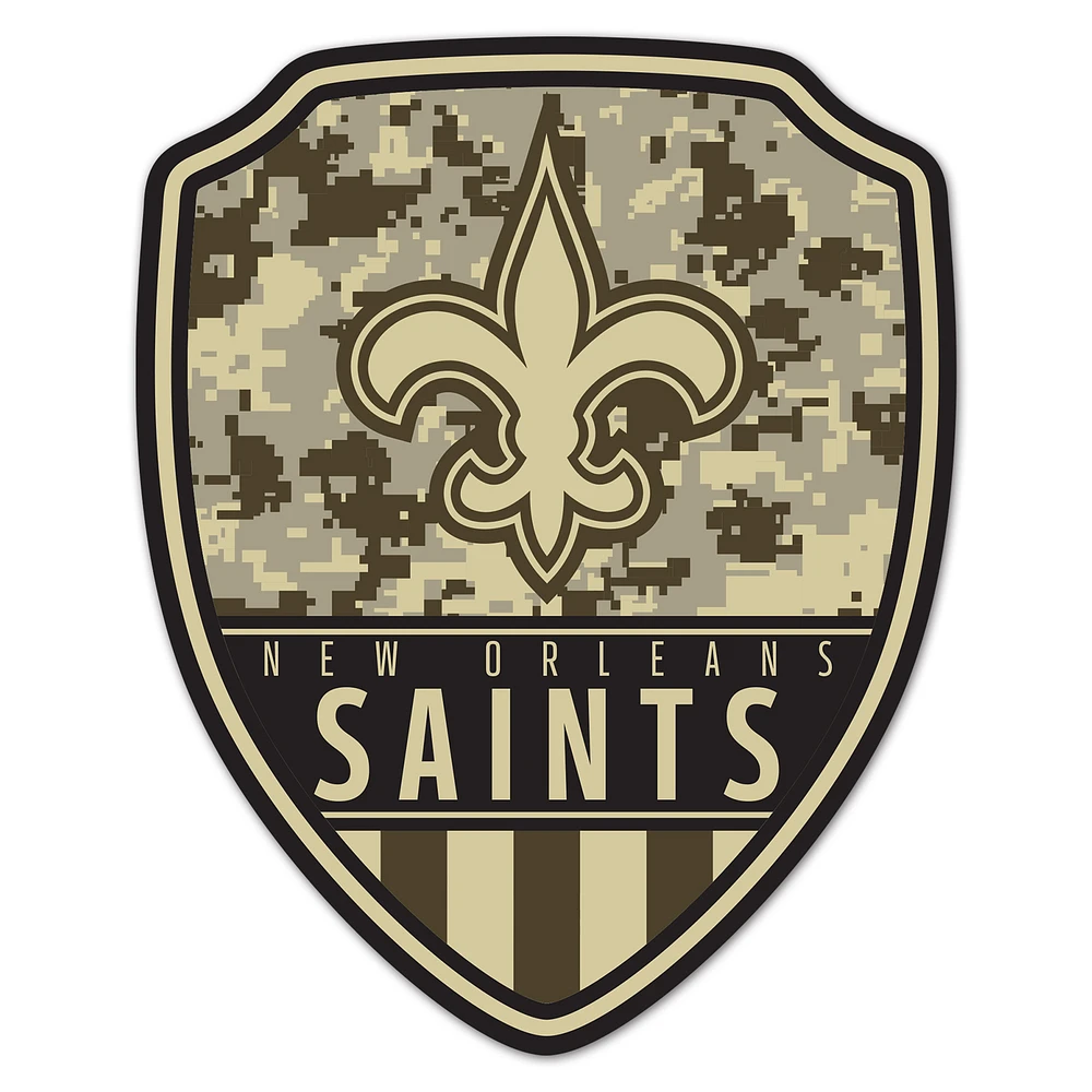 WinCraft New Orleans Saints 11" x 14" Standard Issue Digital Camouflage Pattern Wood Sign