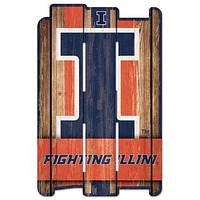 WinCraft Illinois Fighting Illini 11" x 17" Wood Plank Sign