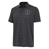 Men's Antigua  Heather Black Las Vegas Raiders Urge Polo