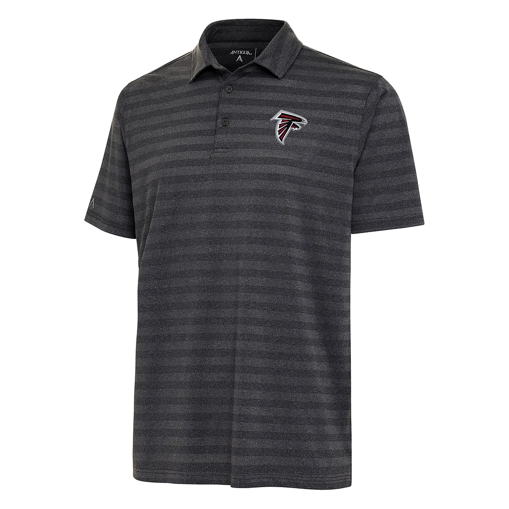 Men's Antigua Heather Black Atlanta Falcons Urge Polo