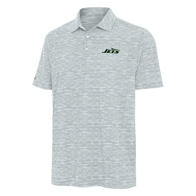 Men's Antigua  Heather Gray New York Jets Static Polo