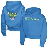 Girls Youth  Light Blue Chicago Sky Top Closer Fashion Pullover Hoodie