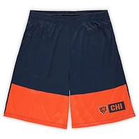 Men's Fanatics Navy/Orange Chicago Bears Big & Tall Best of the Performance Shorts