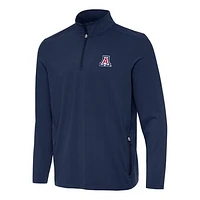 Men's Antigua  Navy Arizona Wildcats Perilous Quarter-Zip Sweatshirt