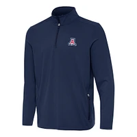 Men's Antigua  Navy Arizona Wildcats Perilous Quarter-Zip Sweatshirt