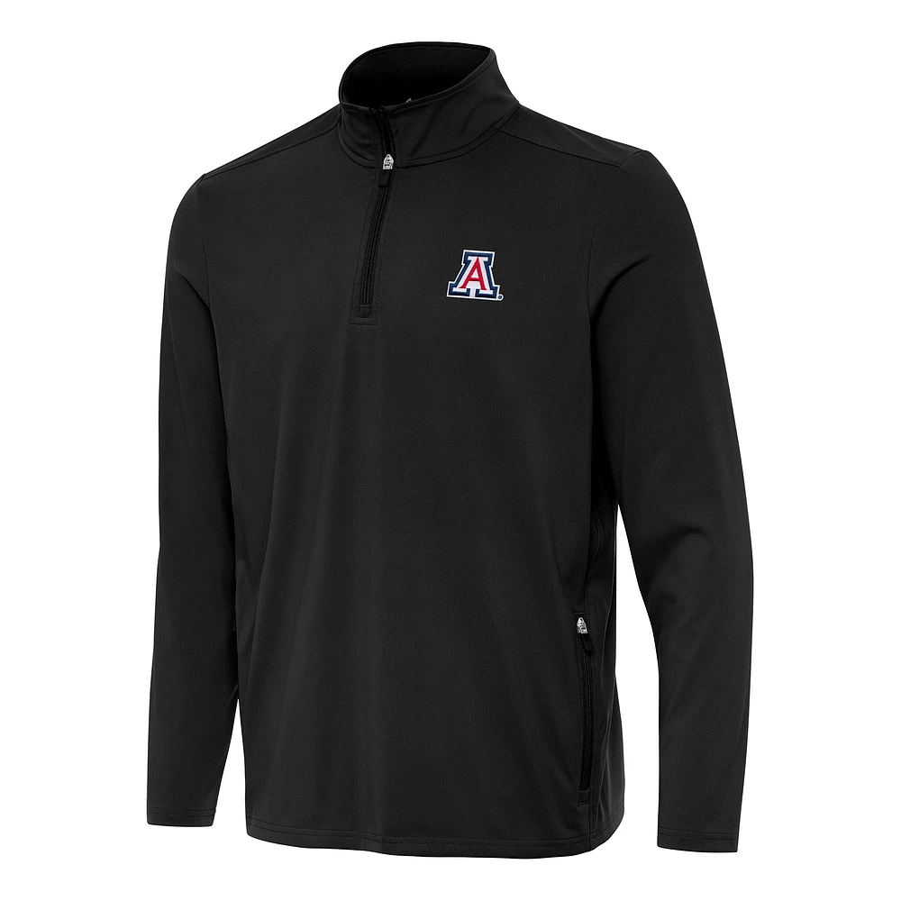 Men's Antigua Arizona Wildcats Perilous Quarter-Zip Sweatshirt