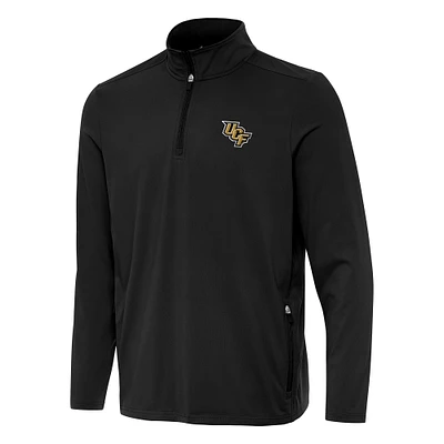 Men's Antigua  Black UCF Knights Perilous Quarter-Zip Sweatshirt