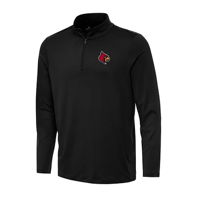 Men's Antigua Louisville Cardinals Reprocess Quarter-Zip Top