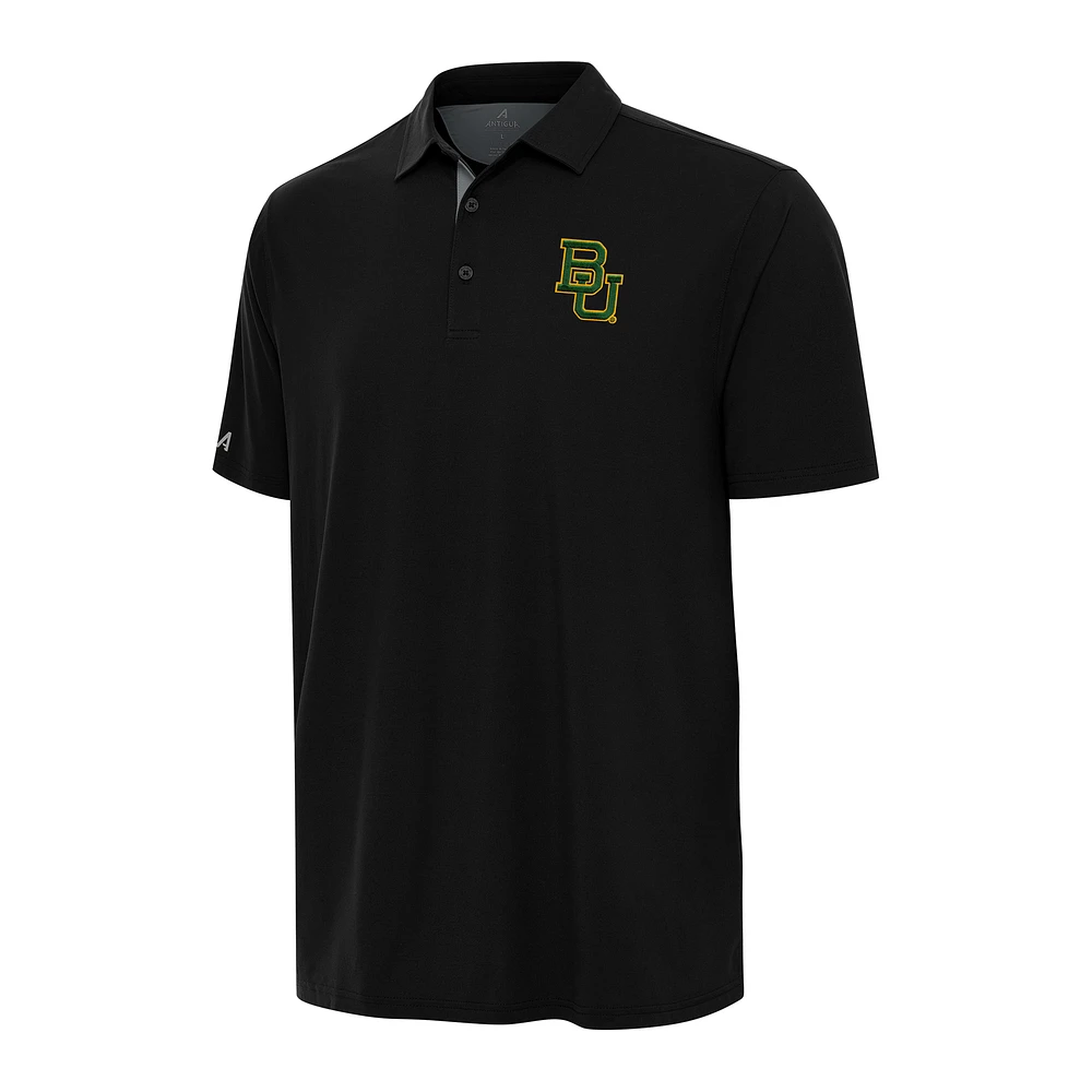 Men's Antigua Black/Gray Baylor Bears Era Polo