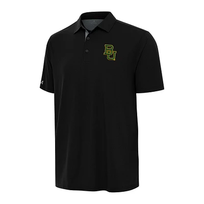 Men's Antigua Black/Gray Baylor Bears Era Polo