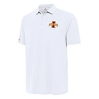 Men's Antigua White Iowa State Cyclones Era Polo