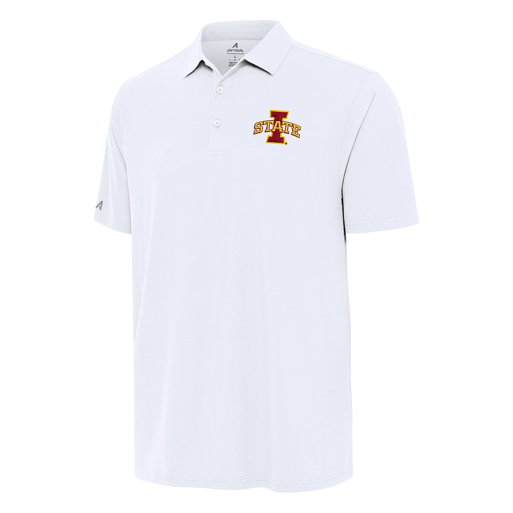 Men's Antigua White Iowa State Cyclones Era Polo