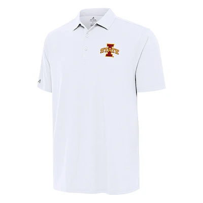 Men's Antigua White Iowa State Cyclones Era Polo