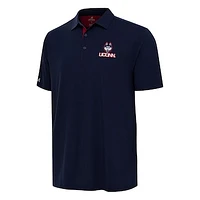 Men's Antigua Navy/Red UConn Huskies Era Polo