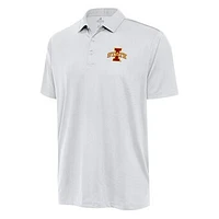 Men's Antigua White Iowa State Cyclones Ellipse Polo