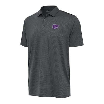 Men's Antigua Pewter Kansas State Wildcats Ellipse Polo