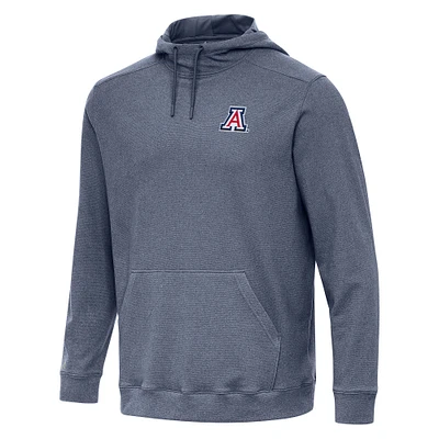 Men's Antigua Heather Navy Arizona Wildcats Cloud Pullover Hoodie