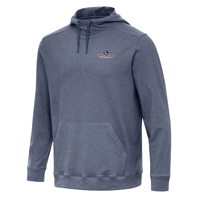 Men's Antigua Heather Navy Gonzaga Bulldogs Cloud Pullover Hoodie