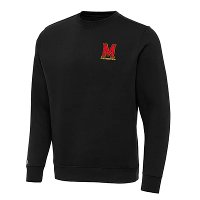 Men's Antigua Maryland Terrapins Big & Tall Victory Crew Neck Pullover Sweatshirt