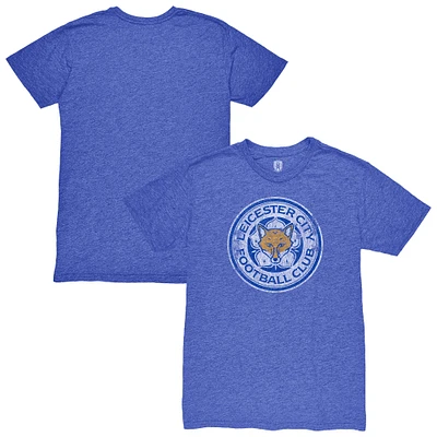 Men's 1863FC Blue Leicester City Color Badge Vintage Tri-Blend T-Shirt
