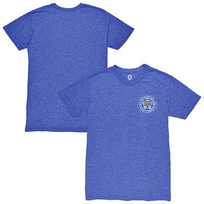 Men's 1863FC Blue Leicester City Left Color Badge Vintage Tri-Blend T-Shirt