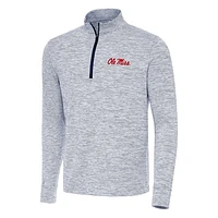 Men's Antigua Navy Ole Miss Rebels Cause Quarter-Zip Top