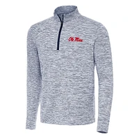 Men's Antigua Navy Ole Miss Rebels Cause Quarter-Zip Top