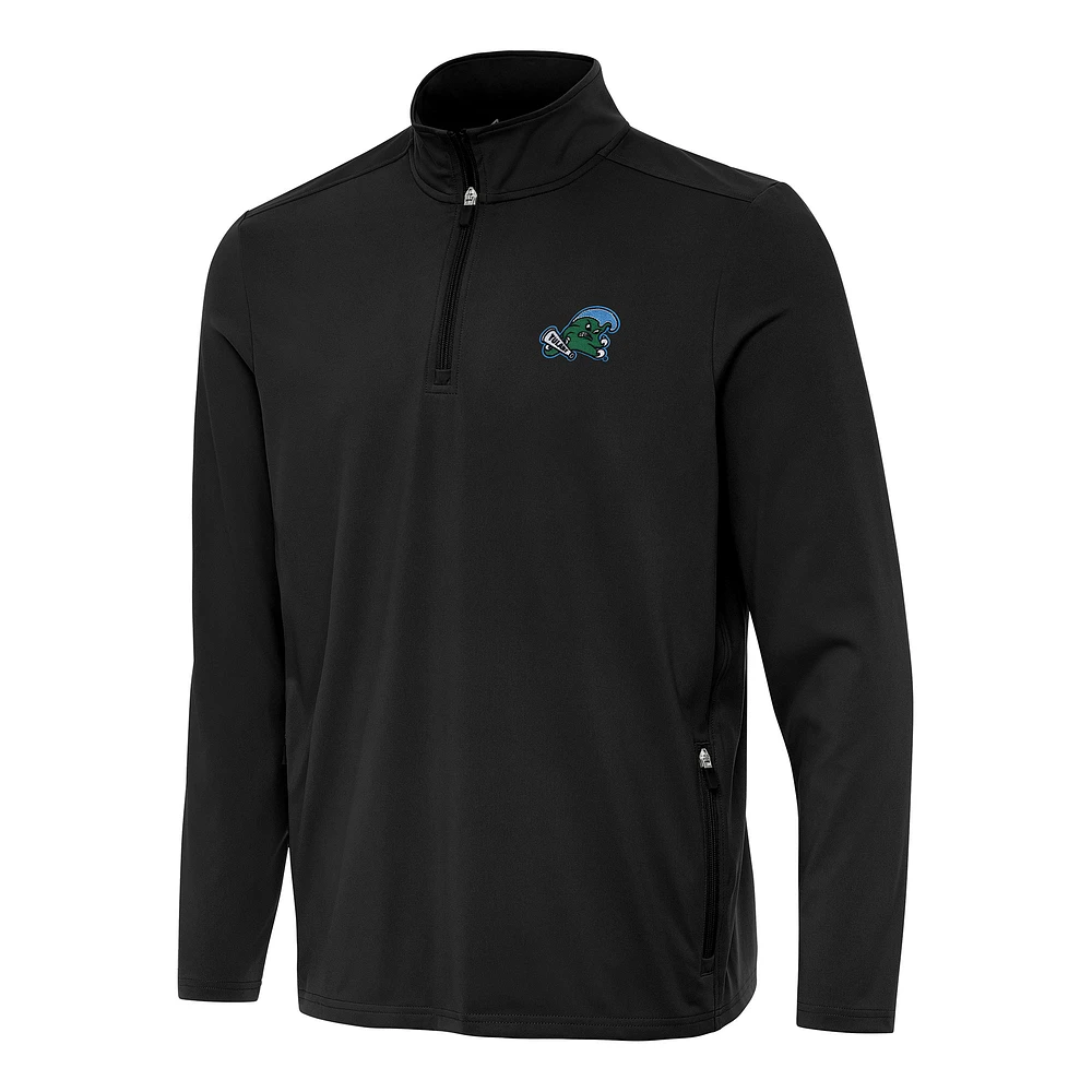 Men's Antigua Tulane Green Wave Perilous Quarter-Zip Sweatshirt