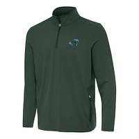 Men's Antigua  Hunter Green Tulane Wave Perilous Quarter-Zip Sweatshirt