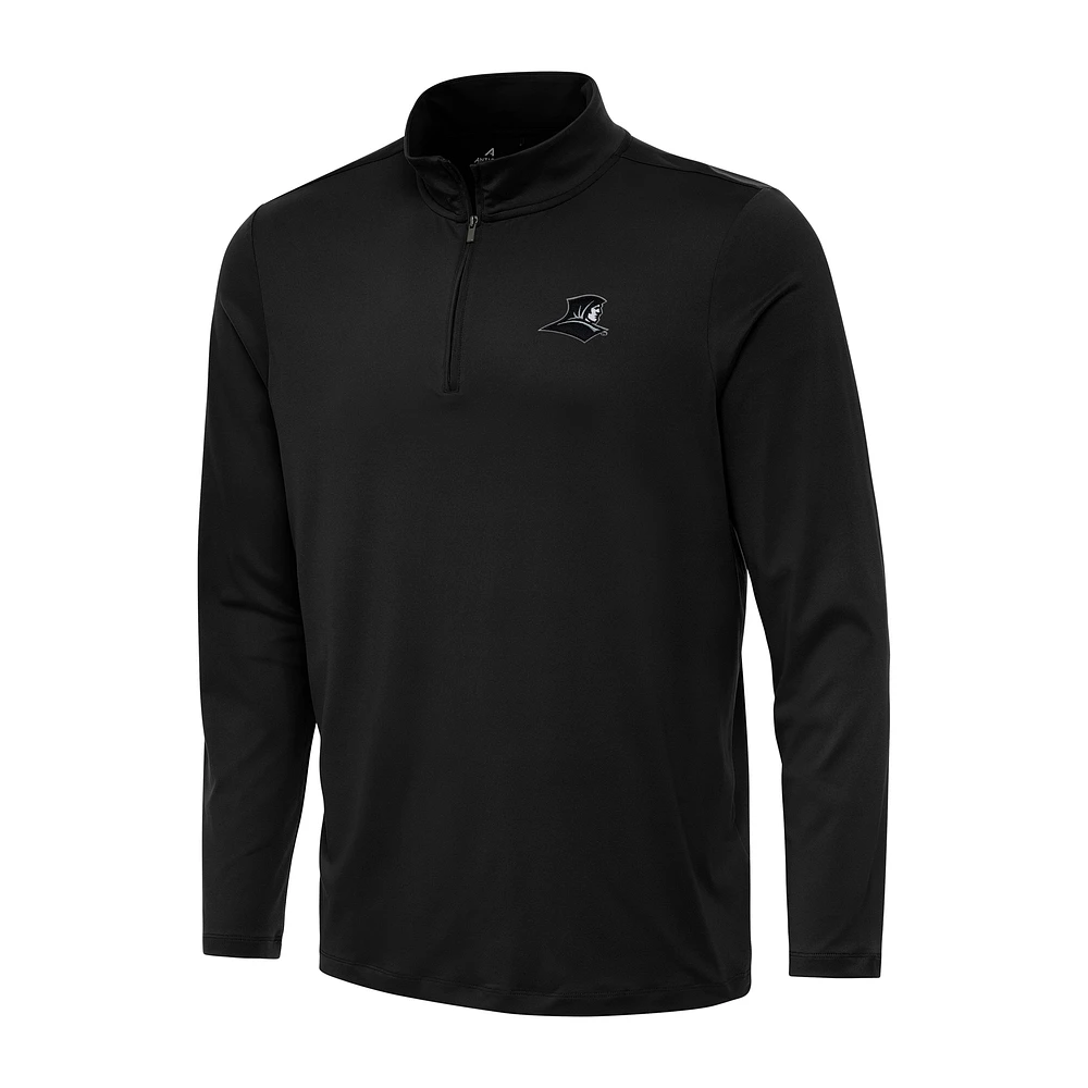 Men's Antigua Black Providence Friars Reprocess Quarter-Zip Top