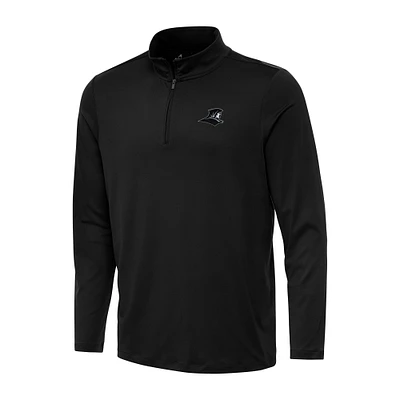 Men's Antigua Black Providence Friars Reprocess Quarter-Zip Top