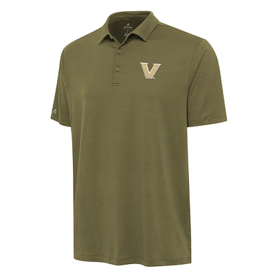 Men's Antigua Olive Vanderbilt Commodores Reprocess Polo