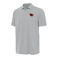 Men's Antigua Gray Oregon State Beavers Era Polo