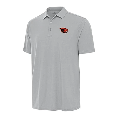 Men's Antigua Gray Oregon State Beavers Era Polo