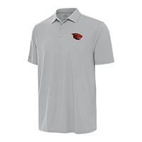 Men's Antigua Gray Oregon State Beavers Era Polo