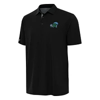 Men's Antigua Black/Gray Tulane Green Wave Era Polo