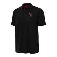 Men's Antigua Black Texas Tech Red Raiders Era Polo