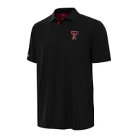 Men's Antigua Black Texas Tech Red Raiders Era Polo