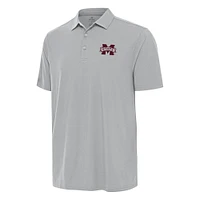 Men's Antigua Gray Mississippi State Bulldogs Era Polo