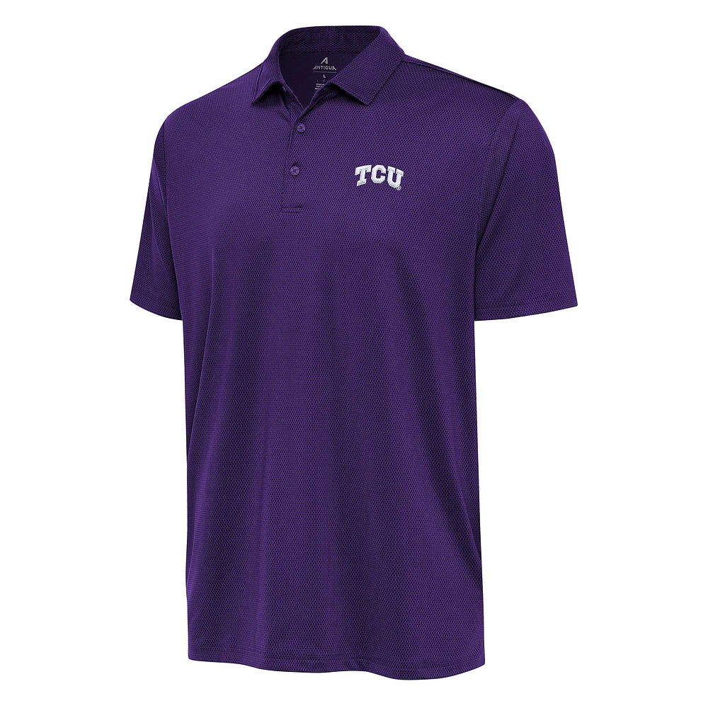 Men's Antigua Purple TCU Horned Frogs Ellipse Polo