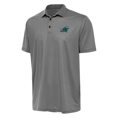 Men's Antigua /White Tulane Green Wave Rings Polo