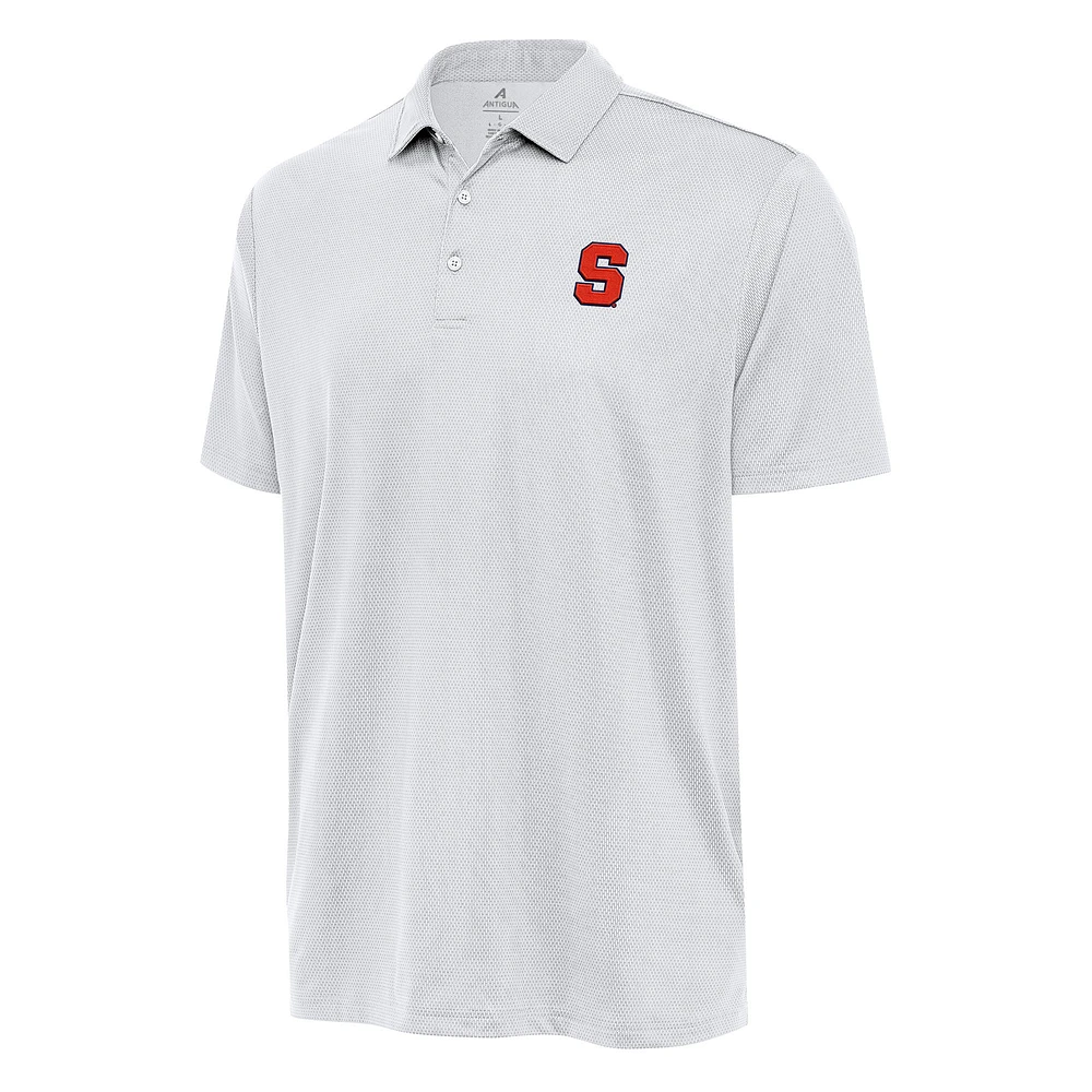 Men's Antigua White Syracuse Orange Big & Tall Ellipse Polo