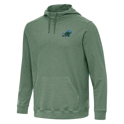 Men's Antigua Hunter Green Tulane Wave Cloud Pullover Hoodie