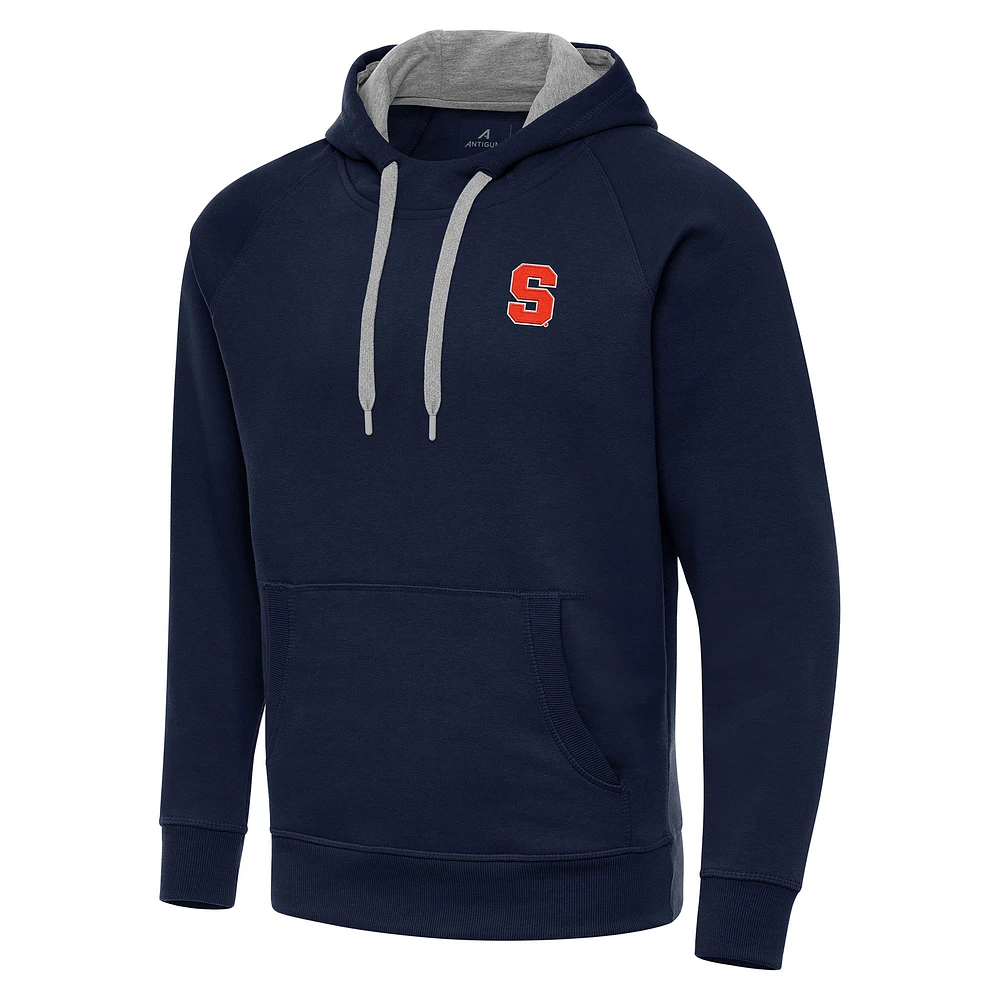 Men's Antigua Navy Syracuse Orange Big & Tall Victory Raglan Pullover Hoodie