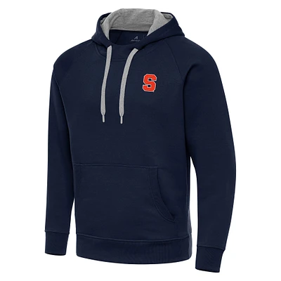 Men's Antigua Navy Syracuse Orange Big & Tall Victory Raglan Pullover Hoodie