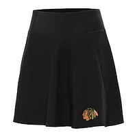 Women's Antigua Black Chicago Blackhawks Chip Skort