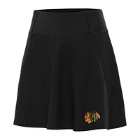 Women's Antigua Black Chicago Blackhawks Chip Skort