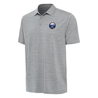 Men's Antigua  Heather Gray Buffalo Sabres Layout Polo